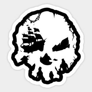 pirate skull (seas of thieves) Sticker